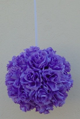 rózsagömb szatén vlila (25 cm)