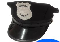 Rendőr tányérsapka (fekete)