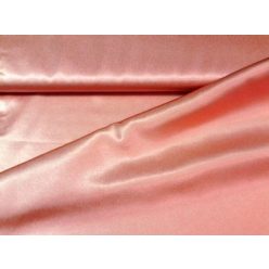 szatén selyem dekoranyag korall (150 cm széles)