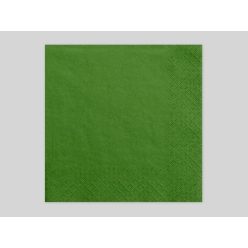 33*33 szalvéta, 3 rétegű (20 db/cs) középzöld-101