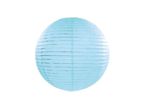 papír lampion gömb világoskék (20 cm)