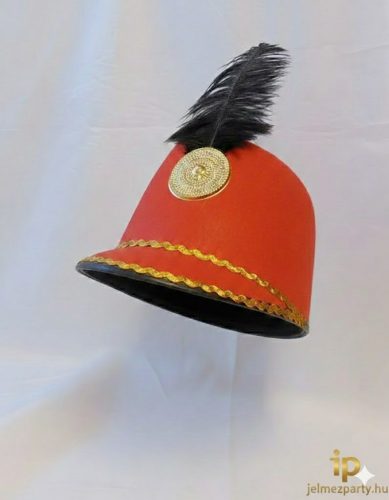 Huszárcsákó fekete tollal – Prémium textil nemzeti jelmez kiegészítő (Március 15.)