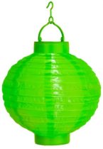 Lampion gömb világító zöld (20 cm)