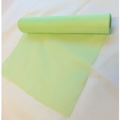 Selyem dekoranyag asztali futó almazöld-130 (25 cm * 10 m)