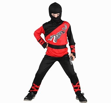 sárkány ninja, gyerek farsangi jelmez 120-130 méret- SL-DN12