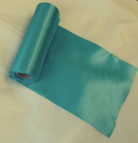 Szatén futó (15 cm * 9,1 m) türkizkék (083)