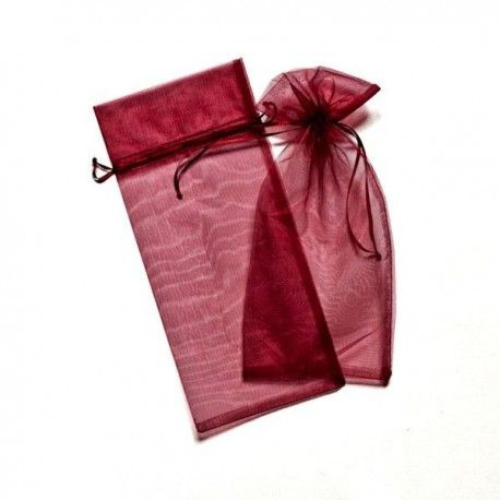 15x33 cm organza tasak bordó