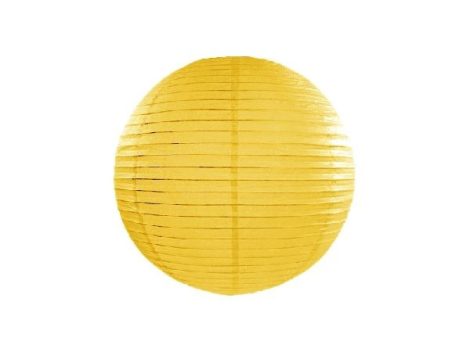 papír lampion 35 cm, sárga (084)