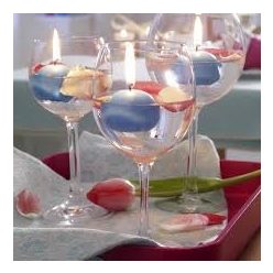 menta úszógyertya (6 órás)