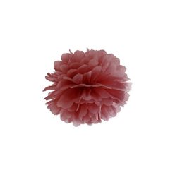 papír gömb / pom-pom (25 cm átmérő )bordó/marsala