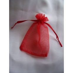 Organza tasak 32*26 cm piros