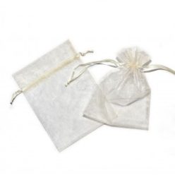 26x35 cm organza tasak krém