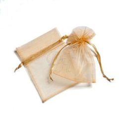 40x55 cm organza tasak arany