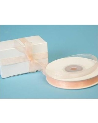 organza szalag 1,5 cm x 22,86 m, barack (099)