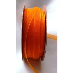 organza szalag 0,6 cm x 22,86 m, narancs-021