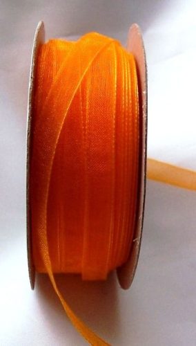 organza szalag 0,6 cm x 22,86 m, narancs-021
