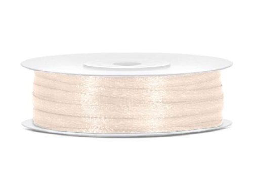 0,3 cm szatén szalag ekrü(45 m)-074