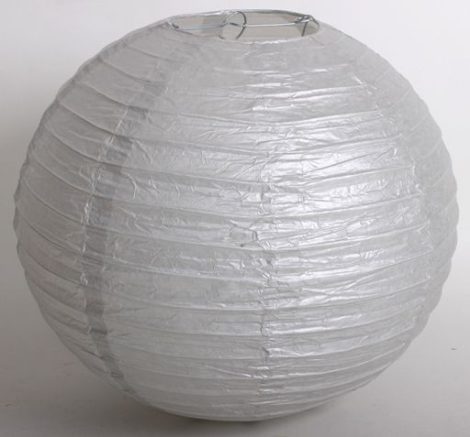 lampion gömb (30 cm) ezüst