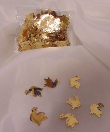 konfetti galamb arany (50 gr)