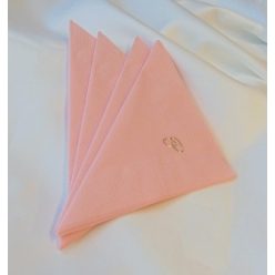 gyűrűs szalvéta rózsaszín (50 db/cs)