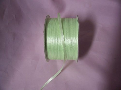 0,3 cm szatén szalag ( 50 m) almazöld -096