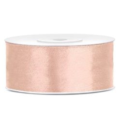 2,5 cm-s szatén szalag (22 m) barack (099)