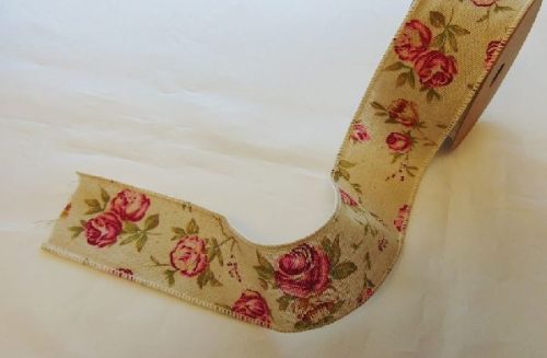 vintage szalag rózsás -5 cmx 5m(PV-5-01)