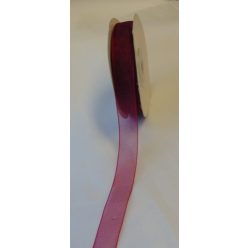 organza szalag 0,6 cm x 22,86 m,meggybordó (005)