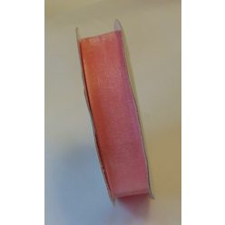organza szalag 0,6 cm x 22,86 m,púderrózsaszín (177)