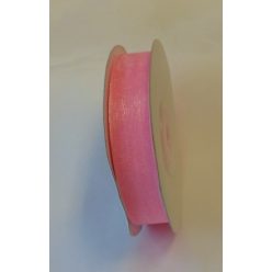 organza szalag 1,5 cm x 22,86 m,rózsaszín (086)