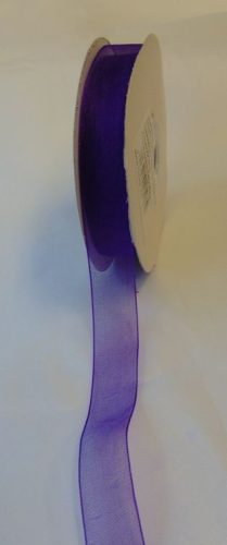 organza szalag 0,6 cm x 22,86 m,s.lila (0267)