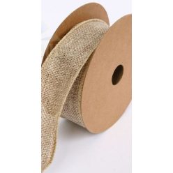 juta szalag 4 cm x7 yard (drótos széllel)