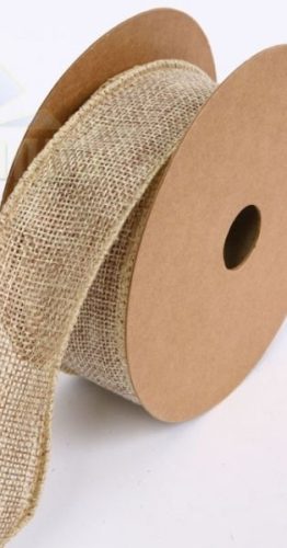 juta szalag 4 cm x7 yard (drótos széllel)