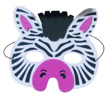 zebra álarc polyfoam