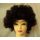 afro (mikrofon) paróka fekete