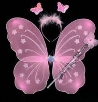 pillangó szett 3 részes (48*40 cm) rózsaszín