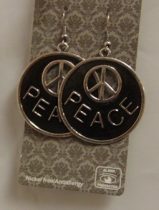 fülbevaló hippie (peace)