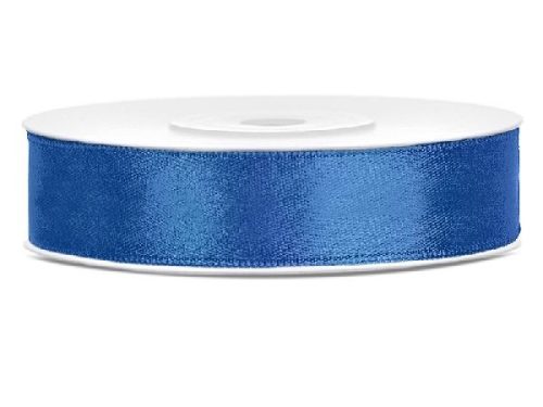 1,2 cm-s szatén szalag (25 m) királykék-074R