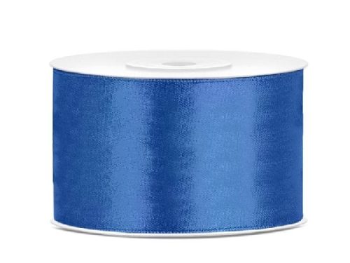 3,8 cm-s szatén szalag (25 m) királykék-074R