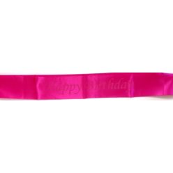 Happy Birthday vállszalag, pink