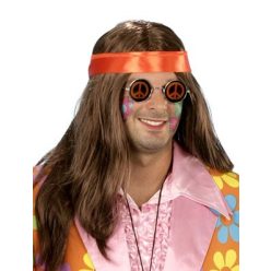Hippie paróka barna, fejpánttal (E-57264)