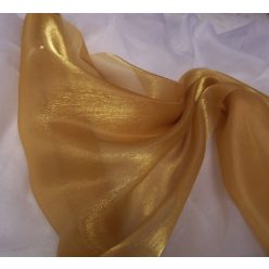Szatén-organza (142 cm * 10 m) arany