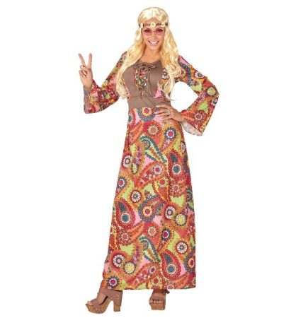 Hippie női farsangi jelmez, hosszú-44-46 méret