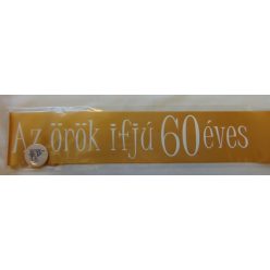 vállszalag 60. szülinapra, arany 