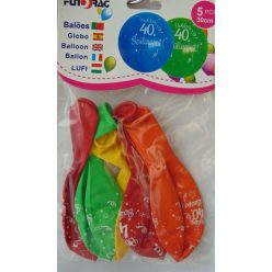 Boldog 40. születésnapot ! lufi (5 db)