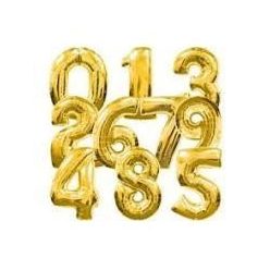 2. szám fólia lufi (35 cm), arany