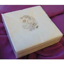 esküvői mintás szalvéta 2 rétegű, 33*33, 50 db