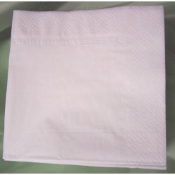 40*40 cm fehér szalvéta (50 db), 3 rétegű