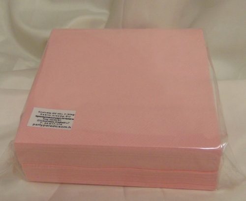 40*40 cm rózsaszín szalvéta (50 db), 3 rétegű 