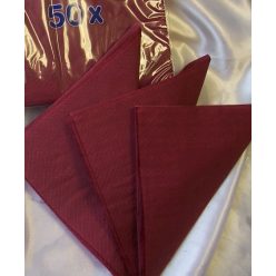 40*40 cm bordó szalvéta (50 db), 3 rétegű